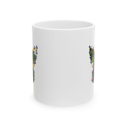 Butterfly Floral Ceramic Coffee Mug — 11oz & 15oz