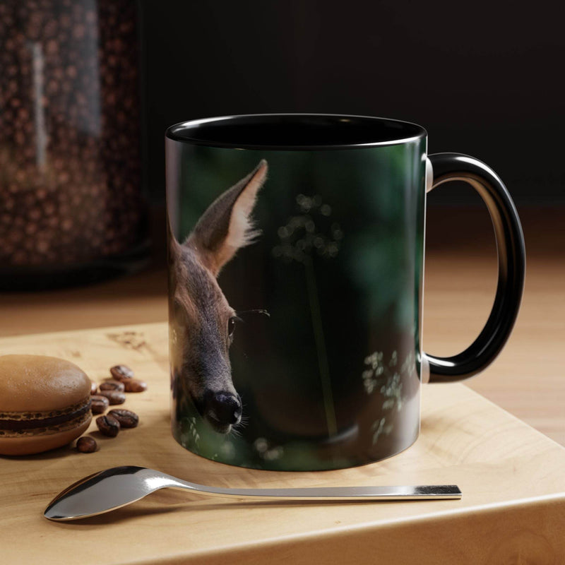 Tasse mit Hirsch-Print im Natur-Stil