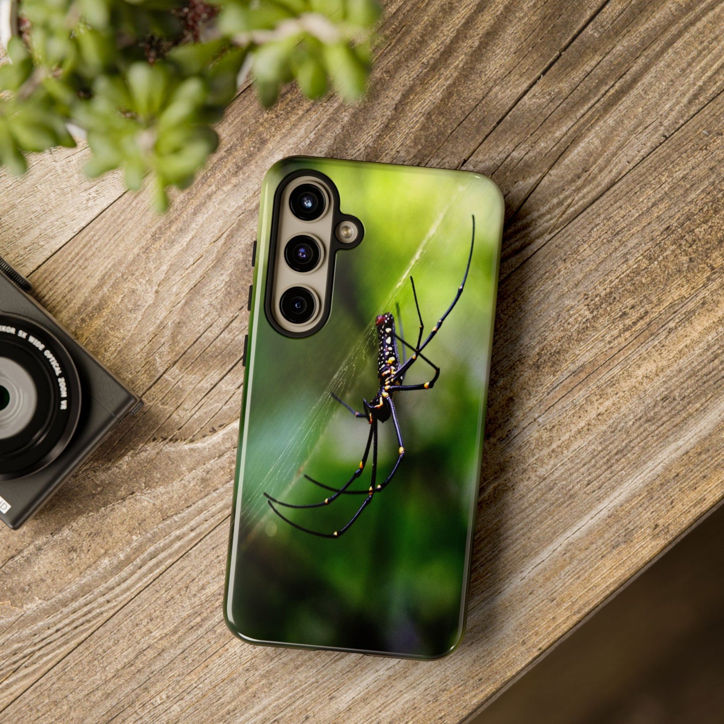 Creepy Spider Photoprint Tough Case for Phone, Durable Phone Protection, Nature Enthusiast Gift, Artistic Soul Accessory, Conversation