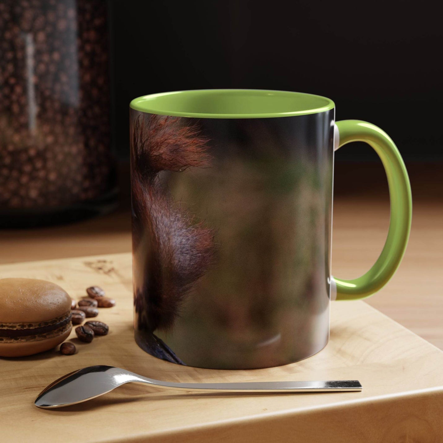 Squirrel Coffee Mug, Cute Animal Mug, Gift for Nature Lovers, Rustic - A Pretty Print