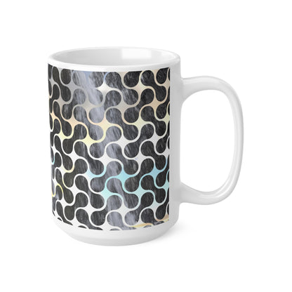 Geometric Swirl Ceramic Coffee Mug