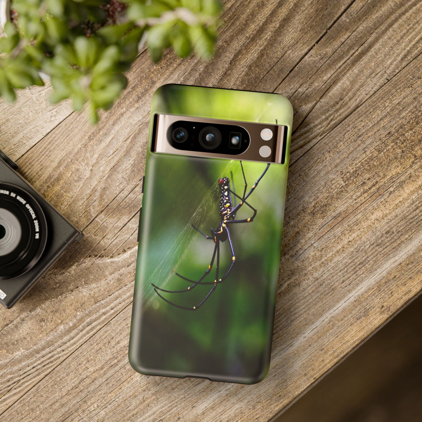 Creepy Spider Photoprint Tough Case for Phone, Durable Phone Protection, Nature Enthusiast Gift, Artistic Soul Accessory, Conversation