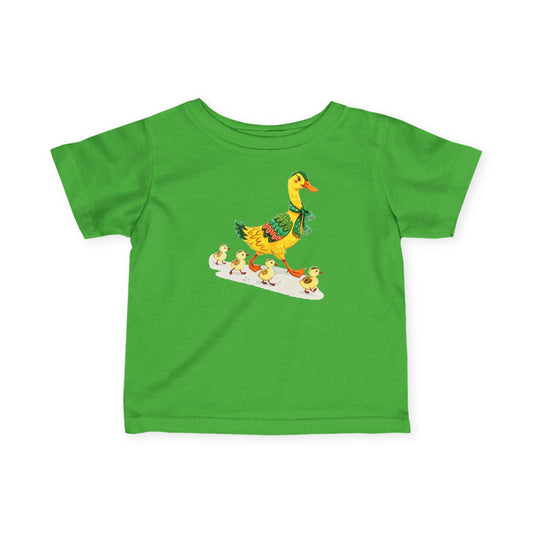 Infant Tee - Mother Duck with Little Ducks Design - A Pretty Print