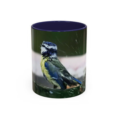 Bathing Blue Tit Mug