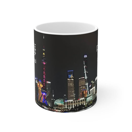 Mug, Shanghai Oriental Pearl Tower 325ml Ceramic Cup Gift, Coffee Tea - A Pretty Print