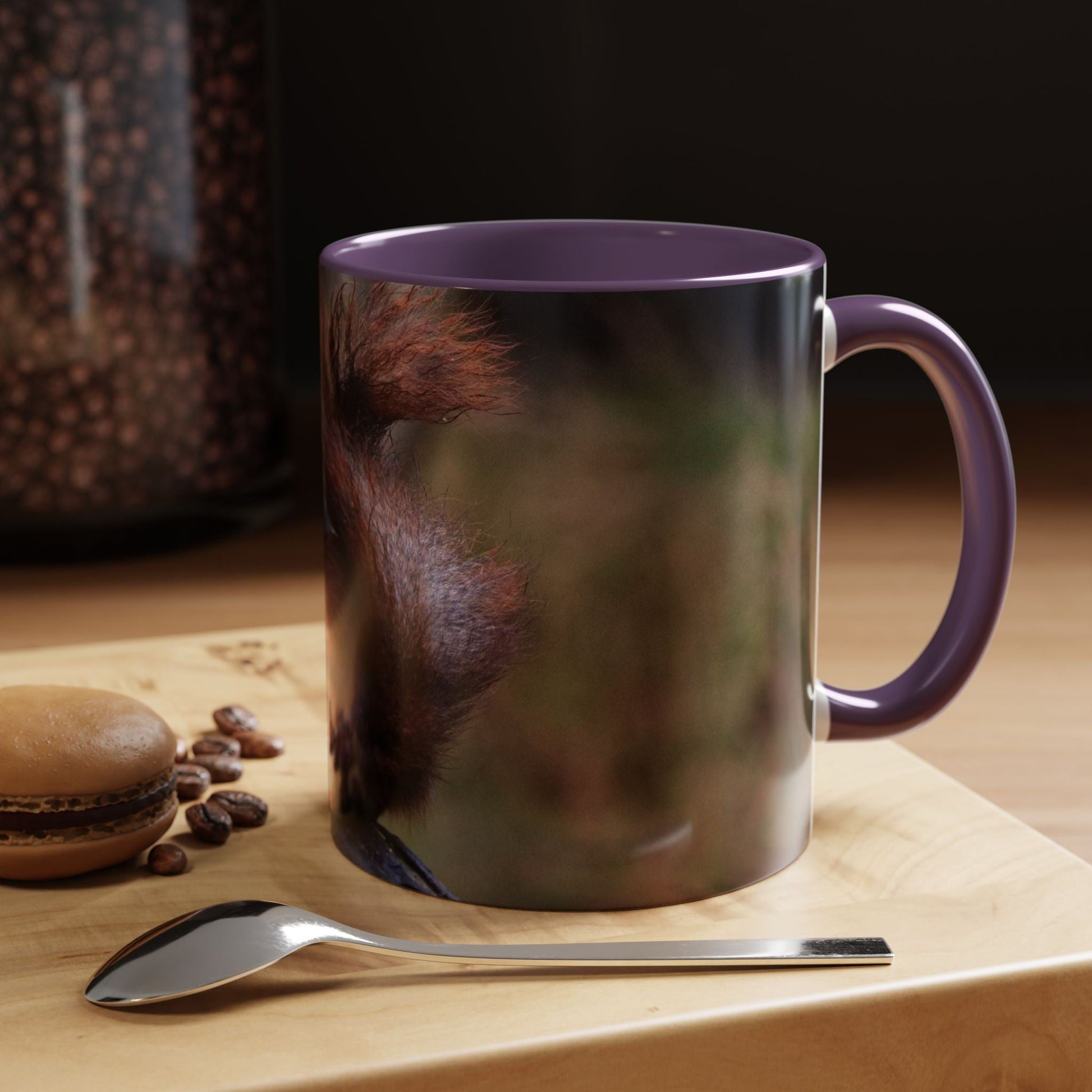 Adorable Squirrel Ceramic Mug 11oz with woodland design, perfect for nature lovers.