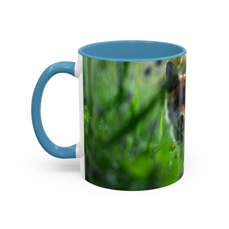 Fox-Inspired Accent Coffee Mug, Nature Lover Gift, Animal Mug, Wildlife Decor, - A Pretty Print