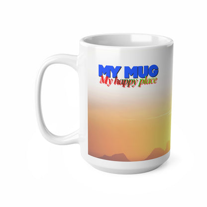 My Mug "My Happy Place" Ceramic Coffee Mug — Midnight Sun Scenic