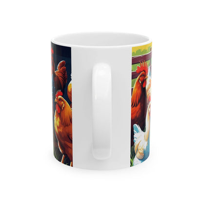 Chicken Mug - Ceramic Coffee Cups - A Pretty Print