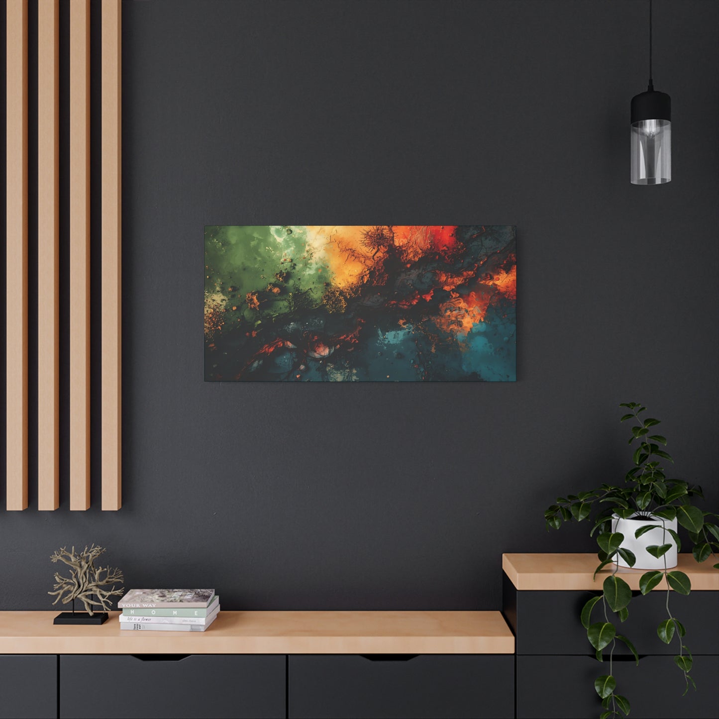 Abstract Nebula Matte Canvas Print — Stretched 1.25" Wall Art