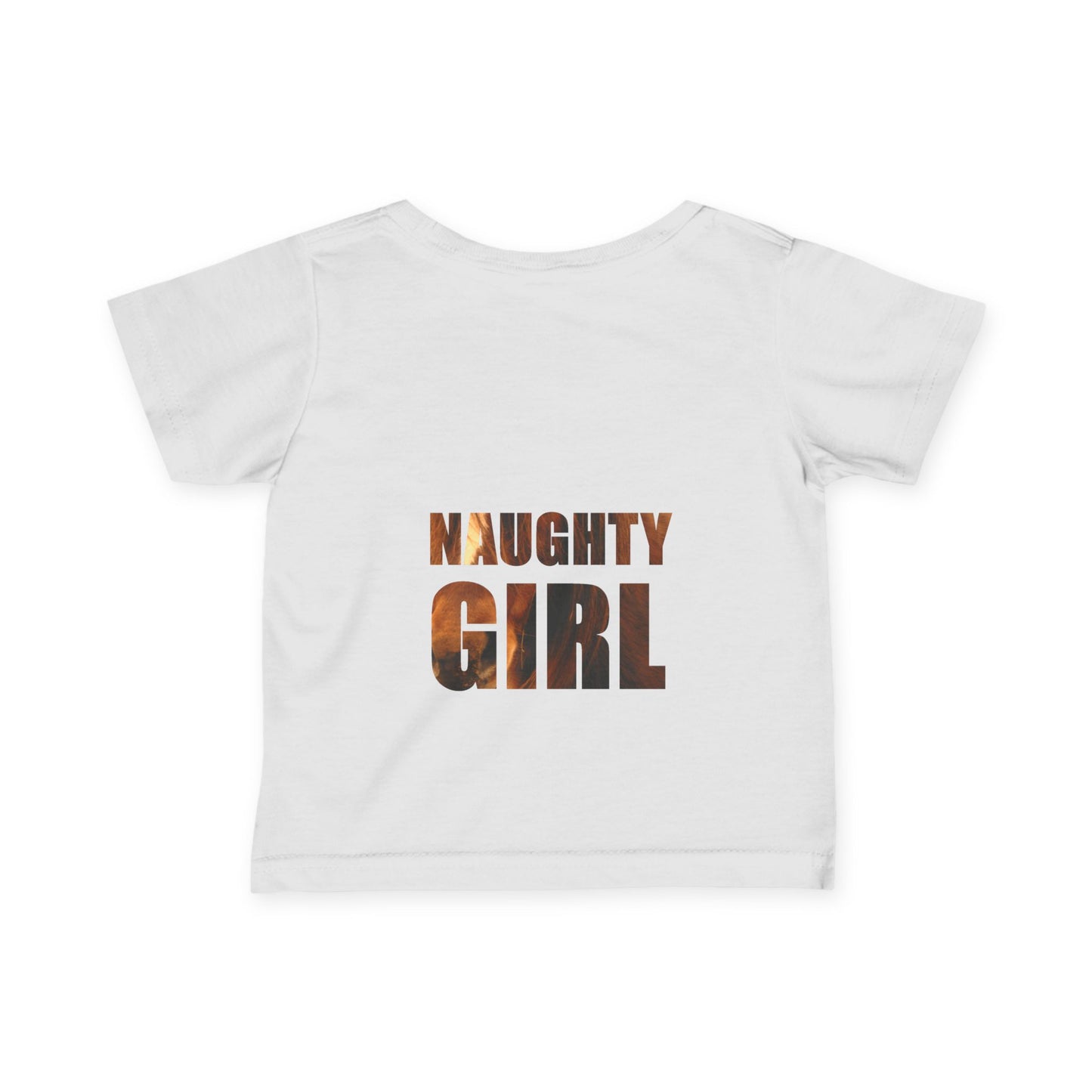 Infant Tee, Horse Photo, Cute Girl, Naughty Girl, Baby Shirt, Animal Lover Gift