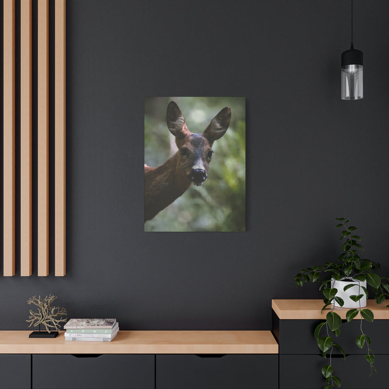 Contemplative 24″ x 32″ | 60.96 cm x 81.28cm animal portrait wall art on a 1.25″ | 3.18 cm thick matte canvas print.