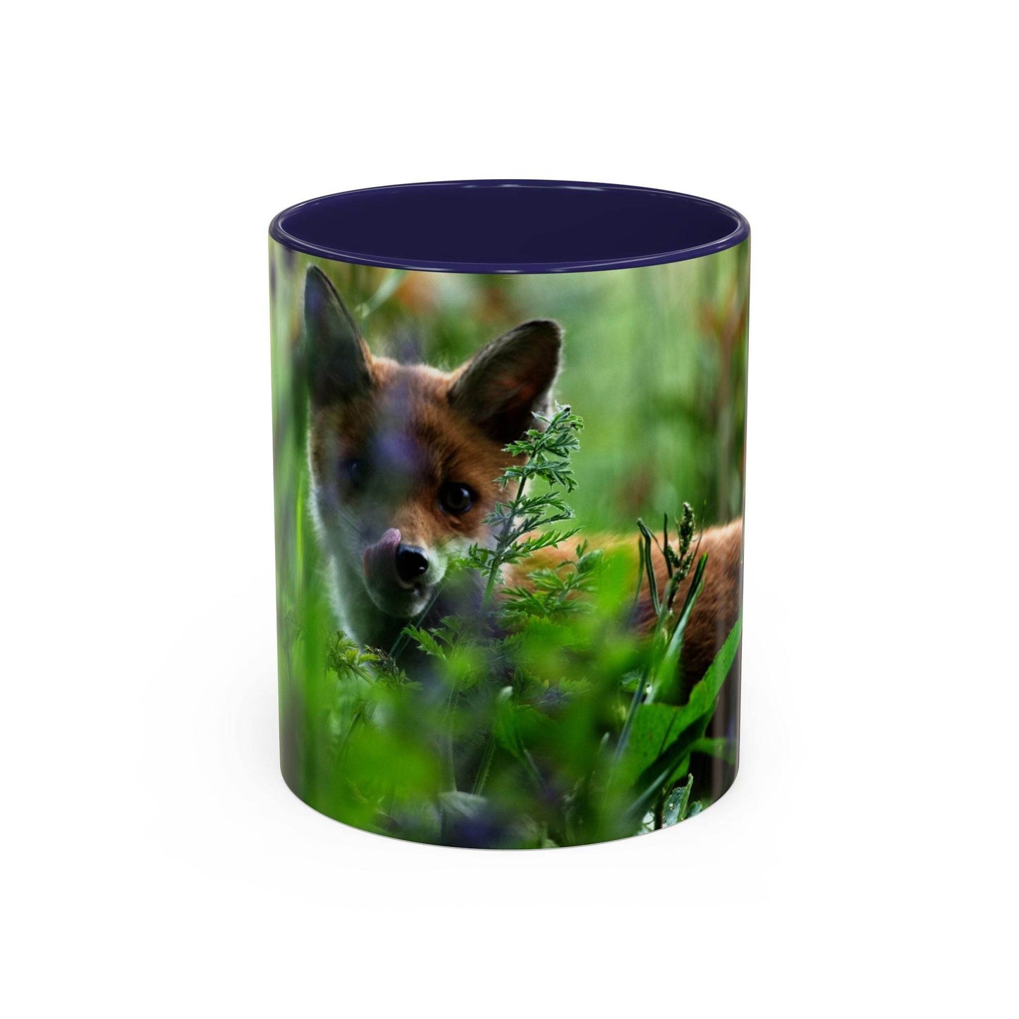 Fox-Inspired Accent Coffee Mug, Nature Lover Gift, Animal Mug, Wildlife Decor, - A Pretty Print