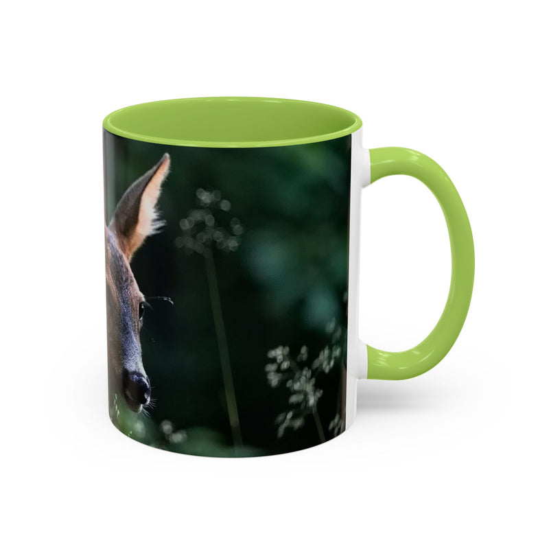 Tasse mit Hirsch-Print im Natur-Stil