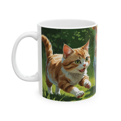Running Cats Mug - A Pretty Print
