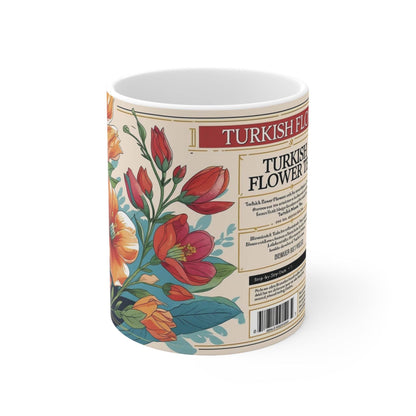 Mug Turkish Flower Tea Ceramic Cup - A Pretty Print