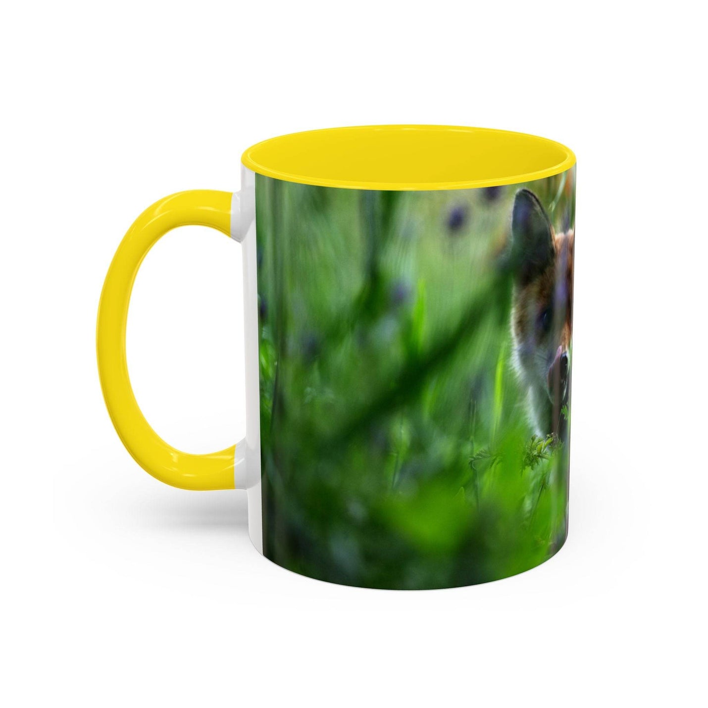 Fox-Inspired Accent Coffee Mug, Nature Lover Gift, Animal Mug, Wildlife Decor, - A Pretty Print