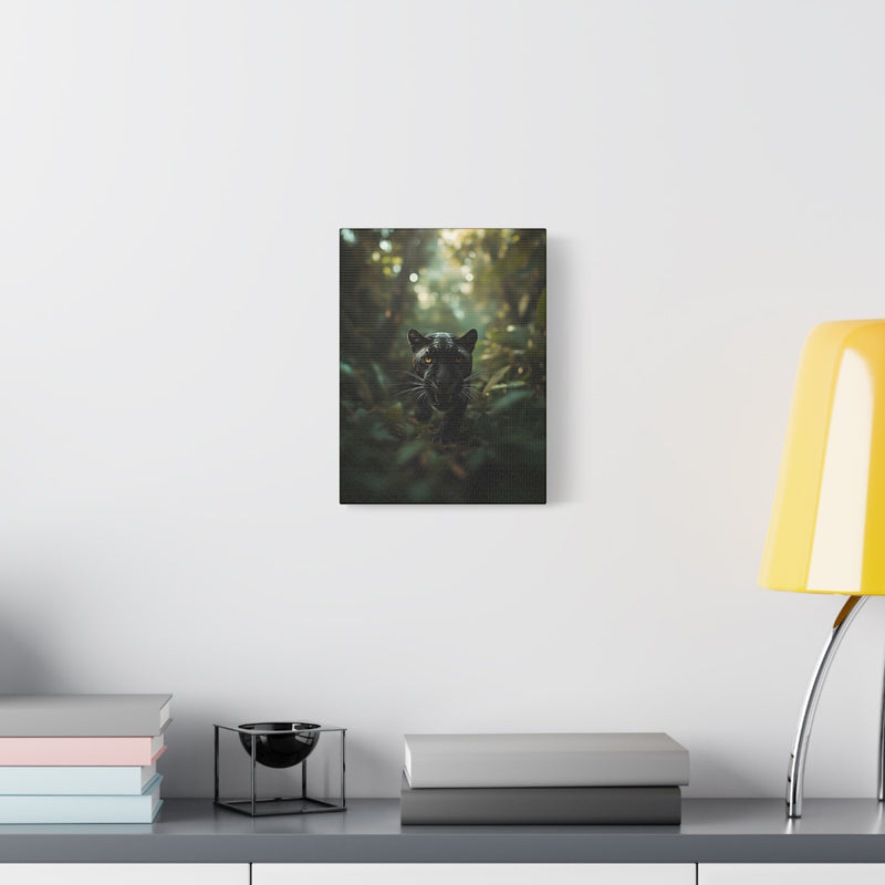 Premium 9″ x 12″ | 22.86 cm x 30.48 cm wild cat canvasafdruk on a 1.25″ | 3.18 cm thick pine gallery framework.