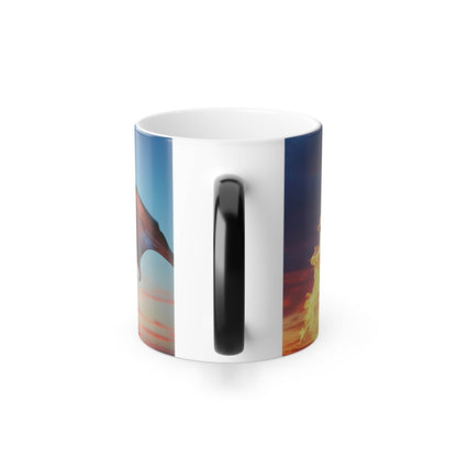 Fantasy Dragon Magic Mug - Enchanting Coffee Mug, Ideal for Gifts, Collectibles, and Home Decor - A Pretty Print