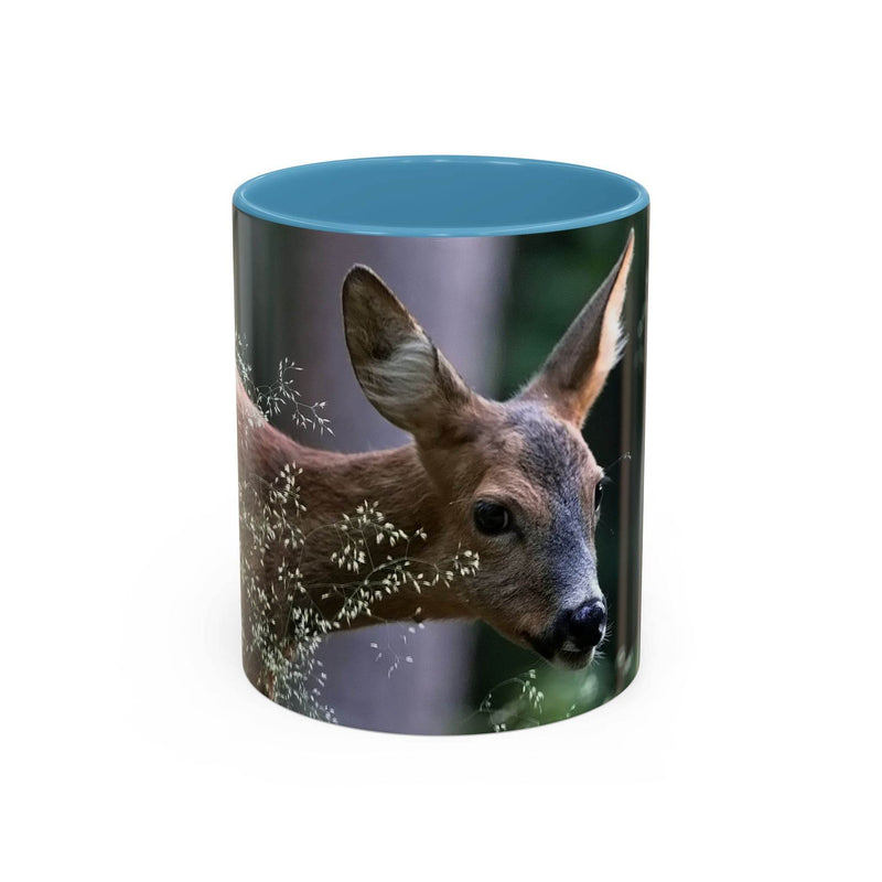 Nature-Inspired Deer Ceramic Mug - A Pretty Print
