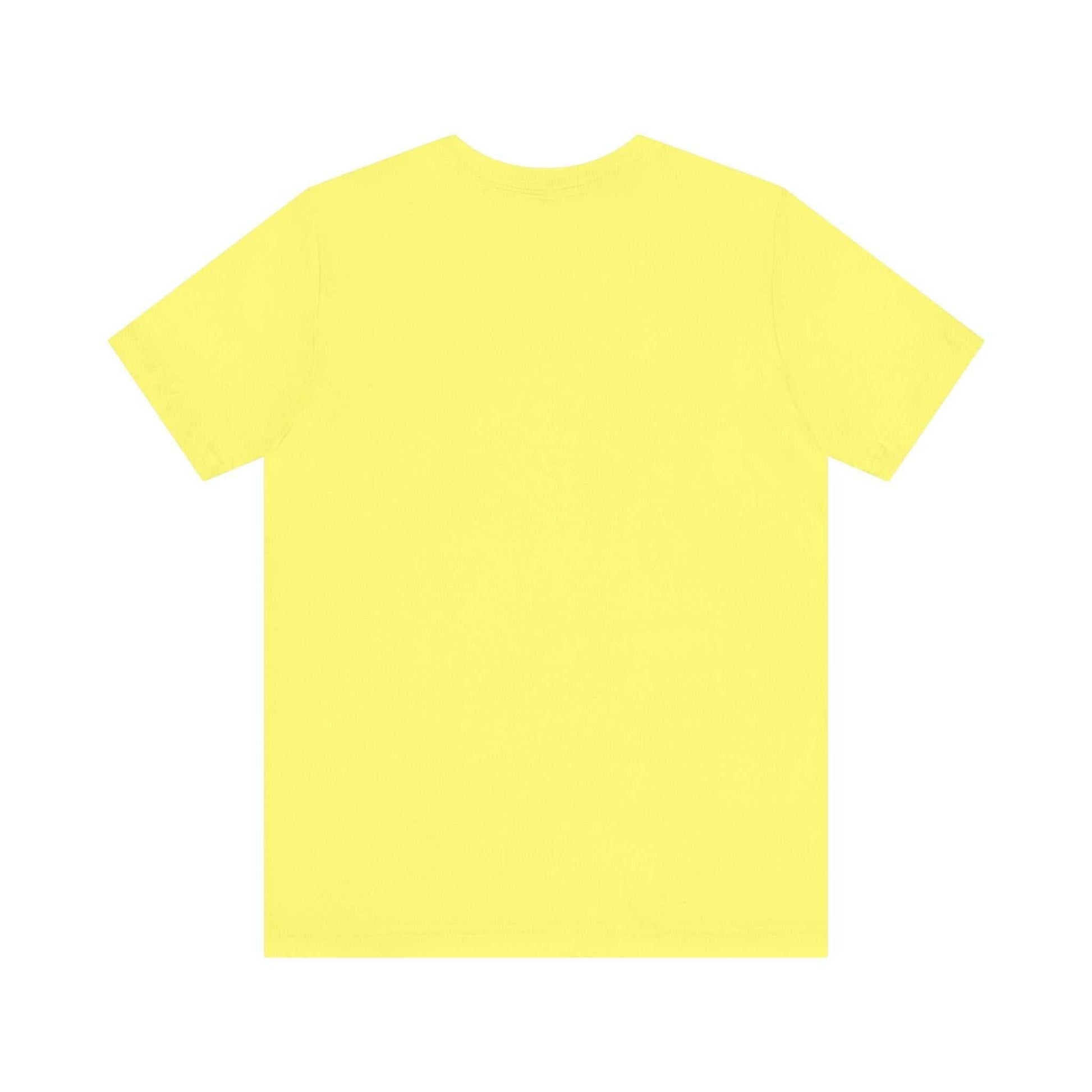 Unisex yellow tee with "I Be-Leaf In Nature" design, eco-friendly fashion.