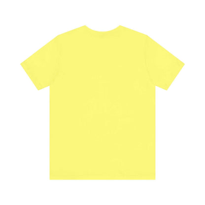 Unisex yellow tee with "I Be-Leaf In Nature" design, eco-friendly fashion.