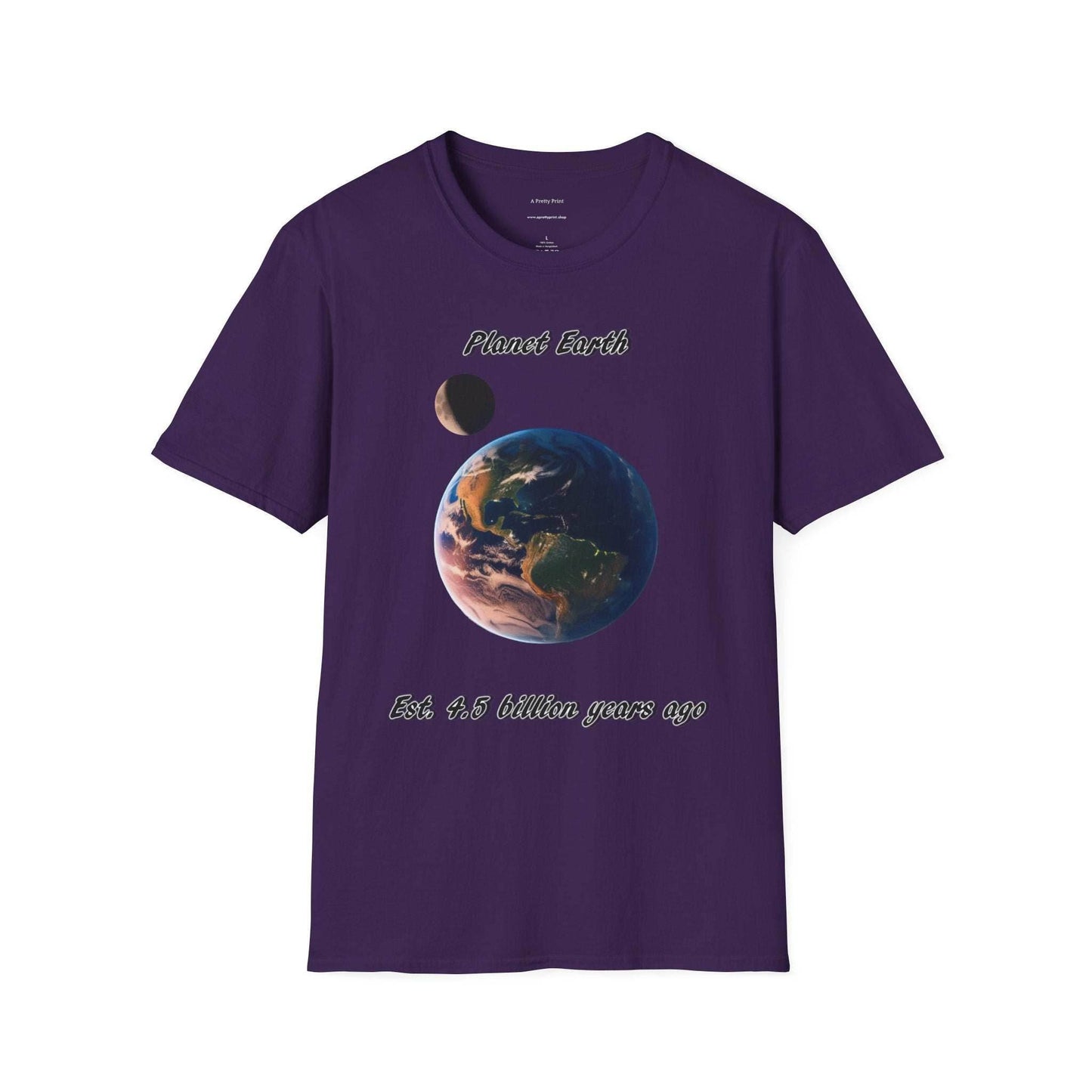 Eco-friendly Planet Earth Graphic T-Shirt for nature lovers, Earth Day design, unisex fit.