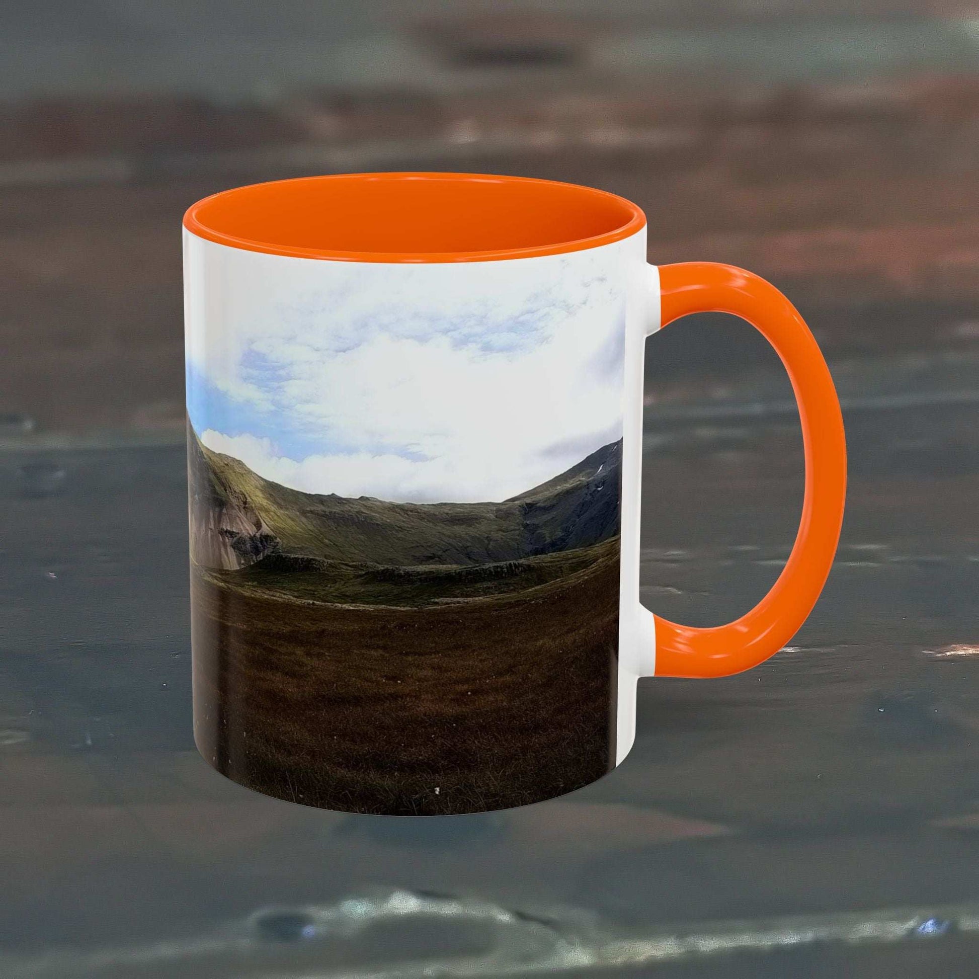 11oz ceramic coffee mug with Iceland scenery design.
