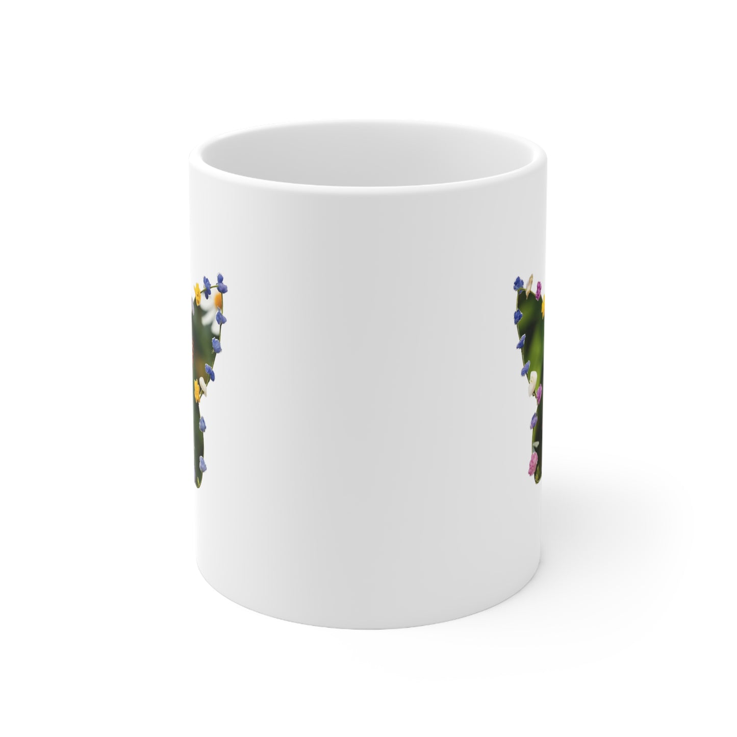 Butterfly Floral Ceramic Coffee Mug — 325ml & 440ml