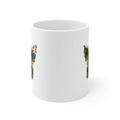 Butterfly Floral Ceramic Coffee Mug — 325ml & 440ml