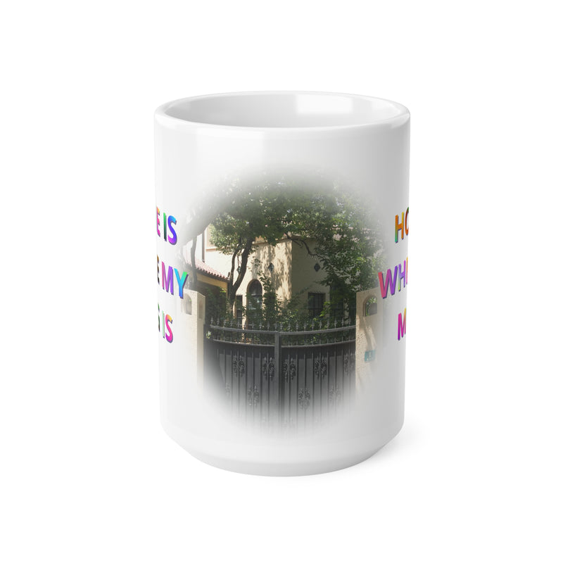 Großer 440ml Becher aus Keramik mit praktischem C-Henkel, verziert mit einem langlebigen Spruch-Design zum Wohlfühlen.