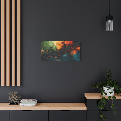 Abstract Nebula Matte Canvas Print — Stretched 1.25" Wall Art