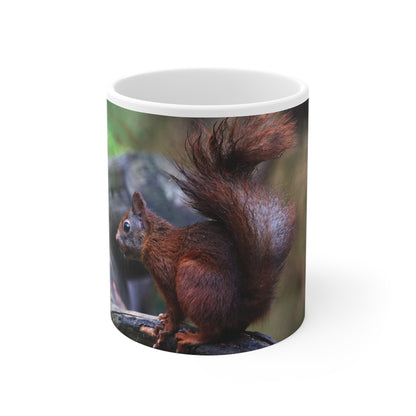 Adorable Squirrel Ceramic Mug - 11oz Nature Lover Gift