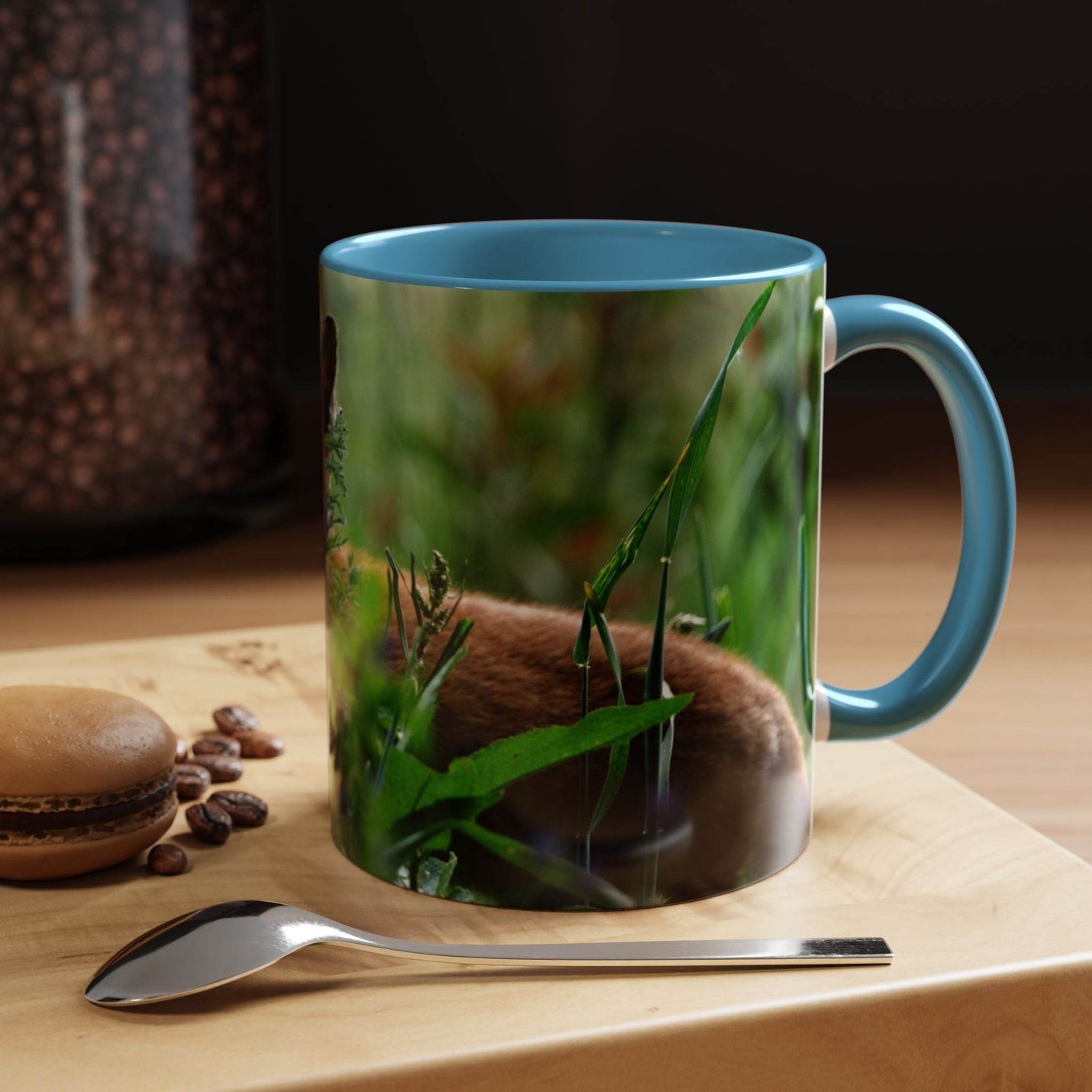 Fox-Inspired Accent Coffee Mug, Nature Lover Gift, Animal Mug, Wildlife Decor, - A Pretty Print