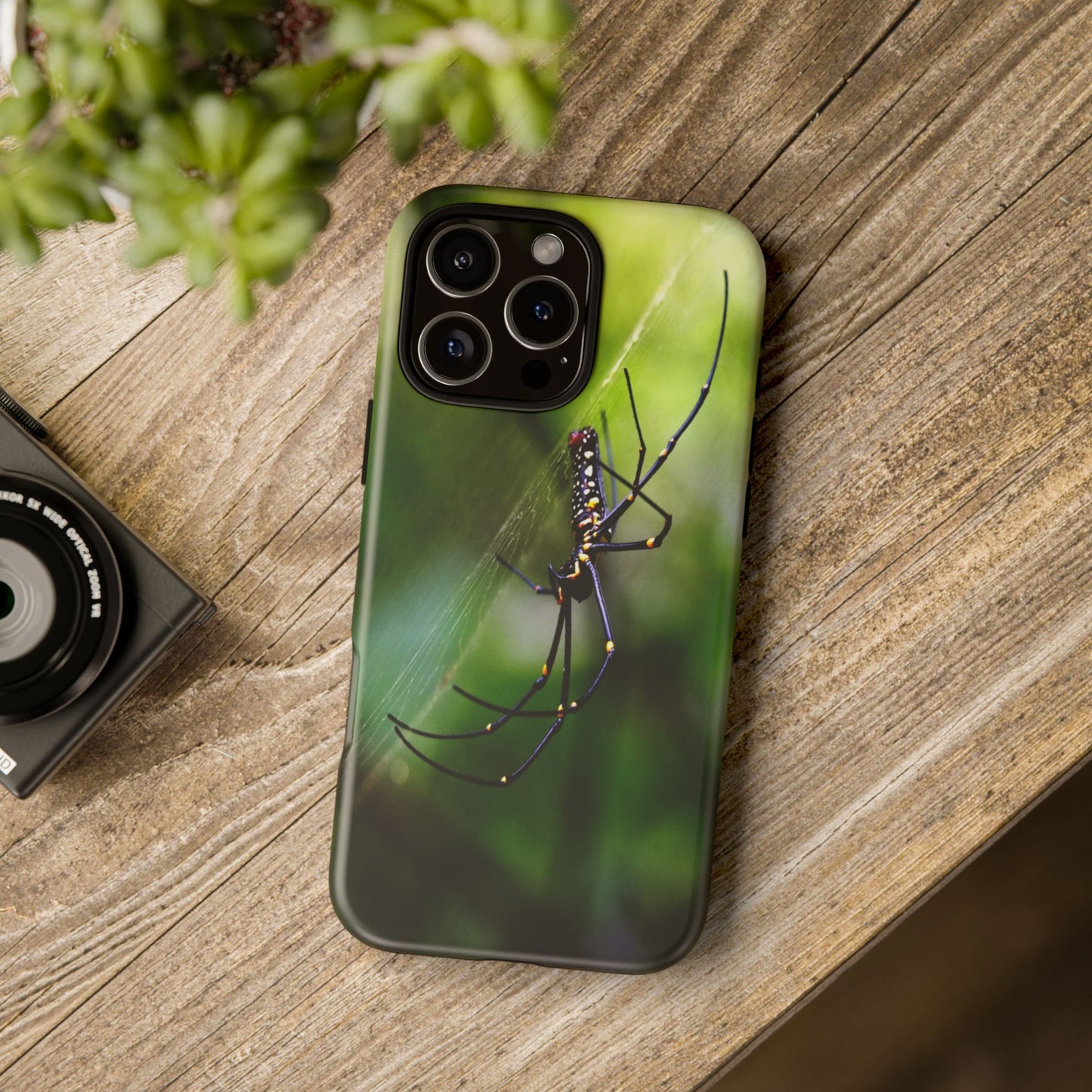 Creepy Spider Photoprint Tough Case for Phone, Durable Phone Protection, Nature Enthusiast Gift, Artistic Soul Accessory, Conversation