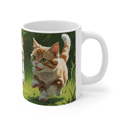 Running Cats Mug - A Pretty Print