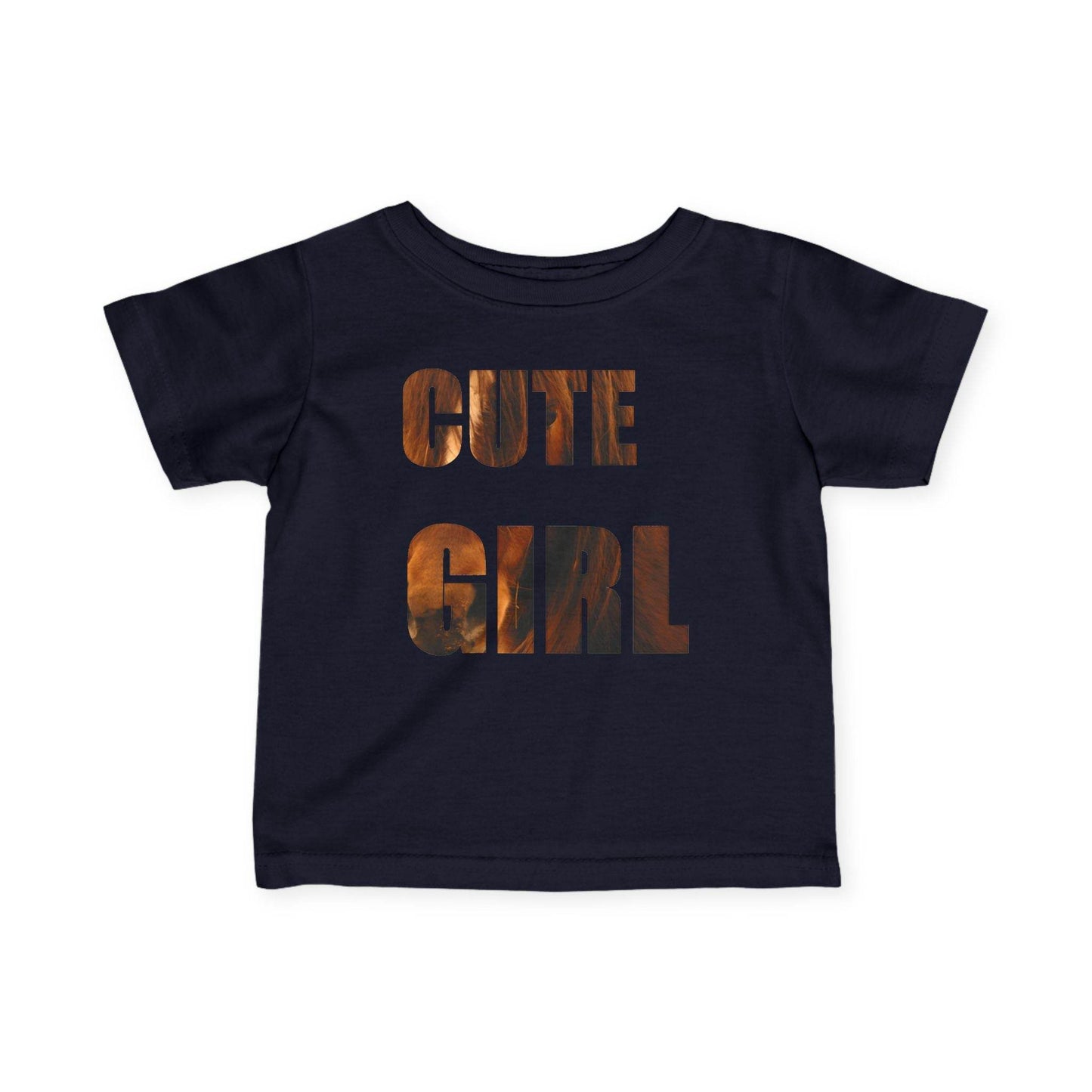 Infant Tee, Horse Photo, Cute Girl, Naughty Girl, Baby Shirt, Animal Lover Gift