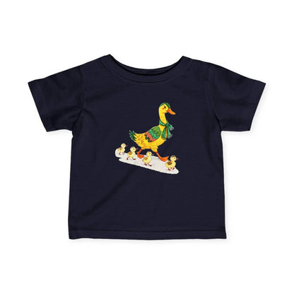 Infant Tee - Mother Duck with Little Ducks Design - A Pretty Print