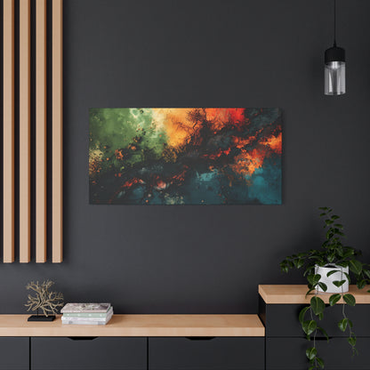 Abstract Nebula Matte Canvas Print — Stretched 1.25" Wall Art