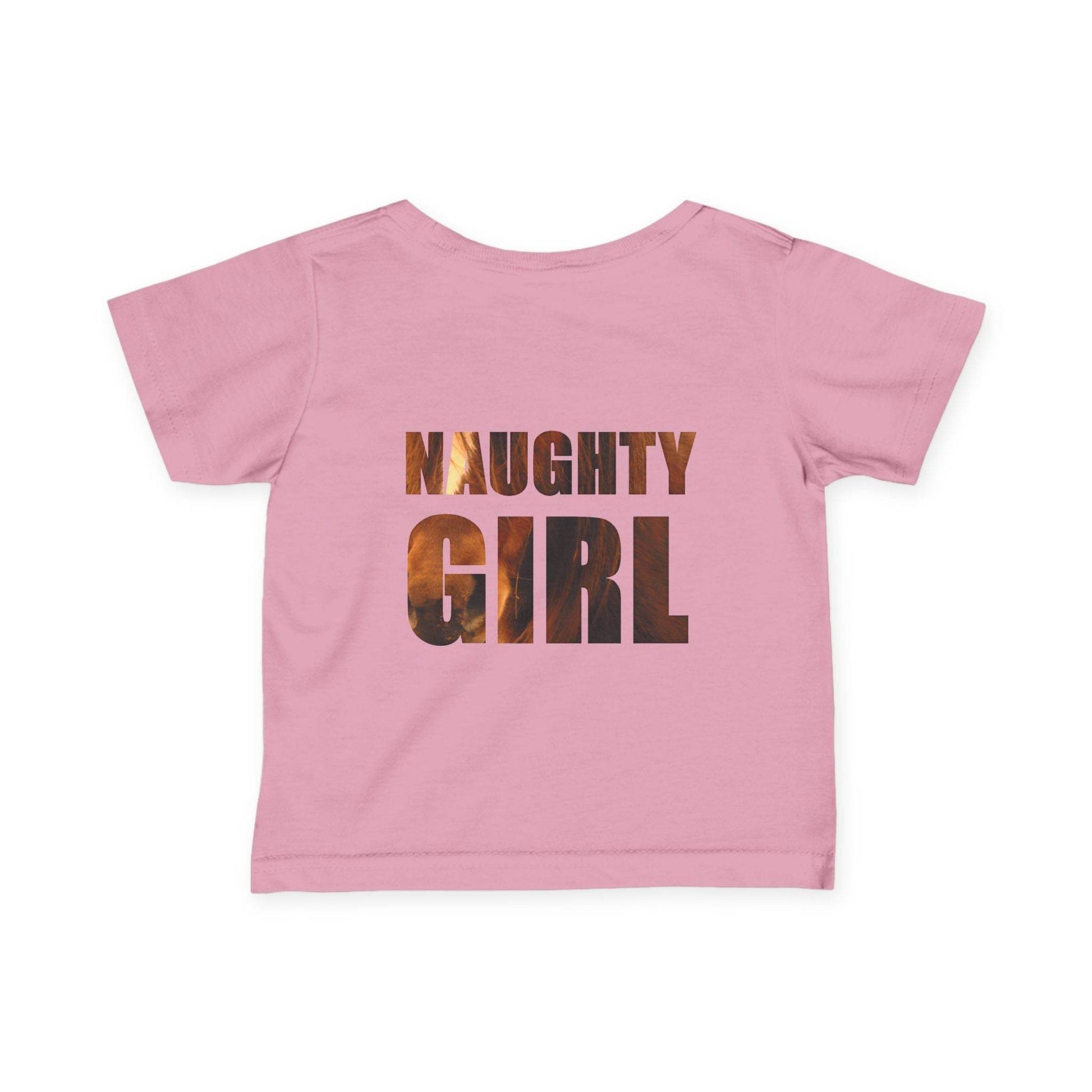 Infant Tee, Horse Photo, Cute Girl, Naughty Girl, Baby Shirt, Animal Lover Gift - A Pretty Print