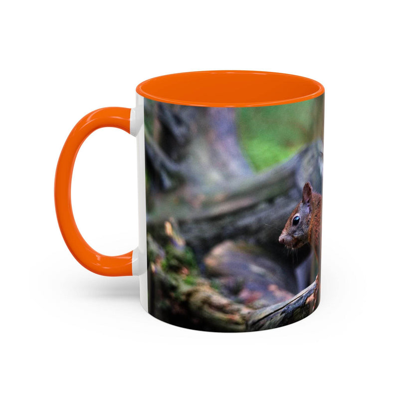 Squirrel Coffee Mug, Cute Animal Mug, Gift for Nature Lovers, Rustic - A Pretty Print