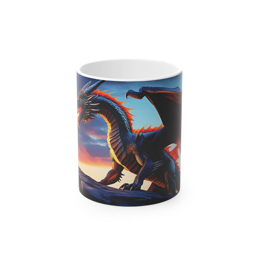 Fantasy Dragon Magic Mug - Enchanting Coffee Cup, Ideal for Gifts, Collectibles, and Home Decor - A Pretty Print