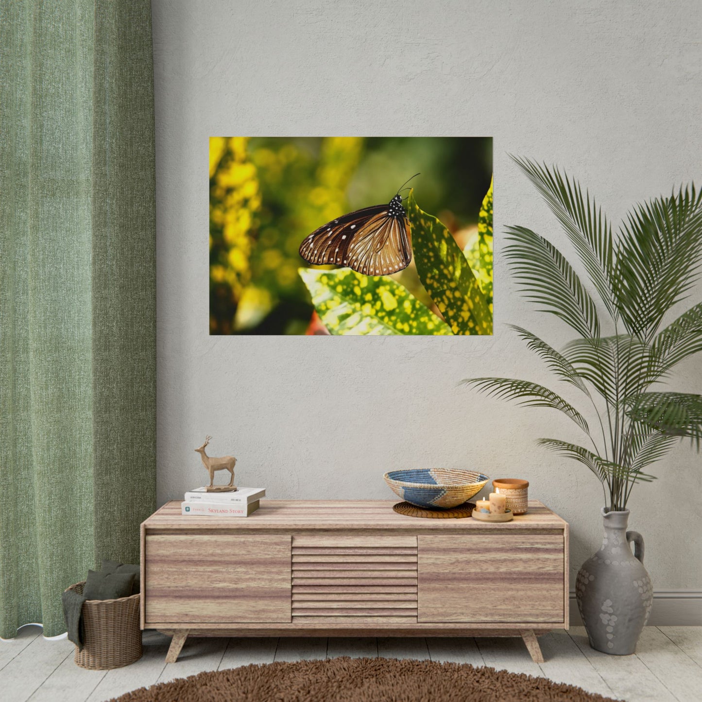 Gerolltes Poster „Schmetterling“ – Natur-Wandkunst als Heimdekoration – Perfektes Geschenk für Naturliebhaber