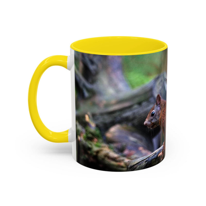 Squirrel Coffee Mug, Cute Animal Mug, Gift for Nature Lovers, Rustic - A Pretty Print