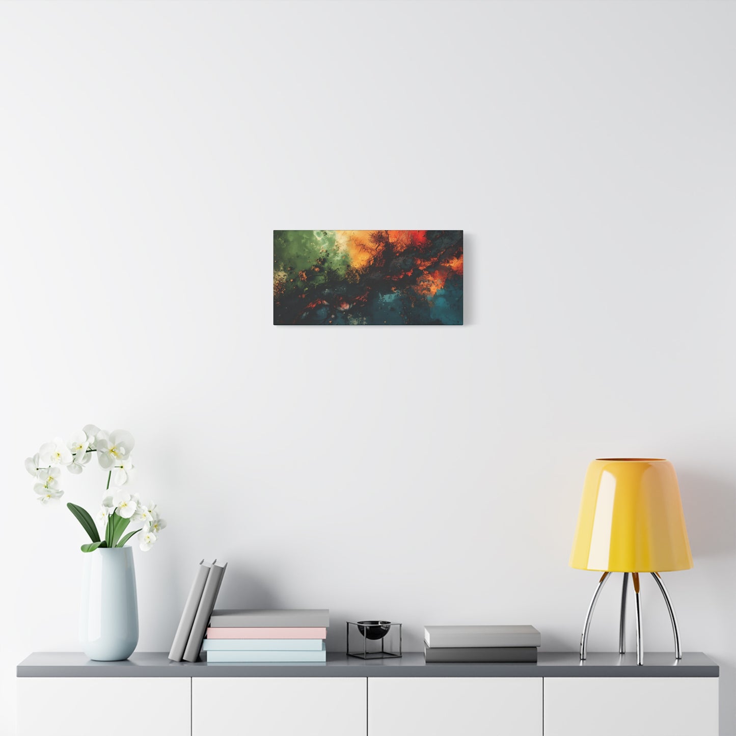 Abstract Nebula Matte Canvas Print — Stretched 1.25" Wall Art