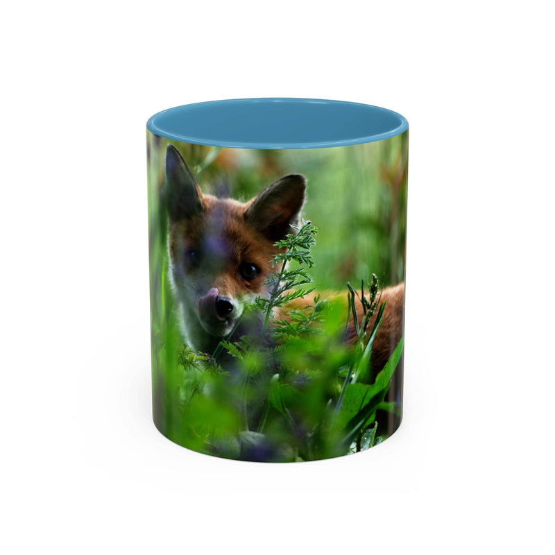Fox-Inspired Accent Coffee Mug, Nature Lover Gift, Animal Mug, Wildlife Decor, - A Pretty Print