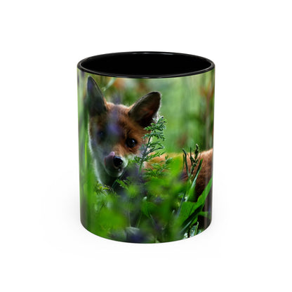 Kaffeetasse mit Fuchs-Motiv, Geschenk für Naturliebhaber, Tiertasse, Wildtier-Dekor,