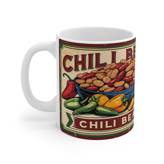 Mug Can of Chili Beans Ceramic Coffee Cup - A Pretty Print