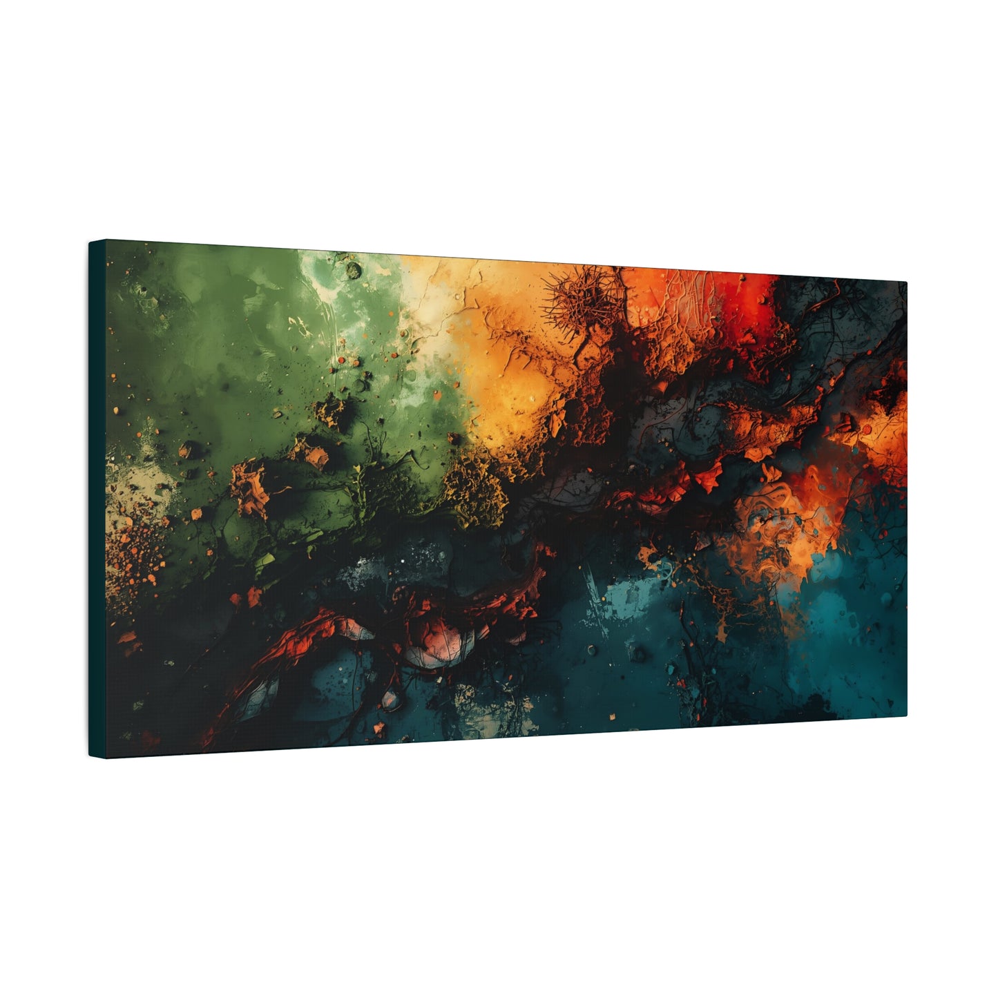 Abstract Nebula Matte Canvas Print — Stretched 1.25" Wall Art