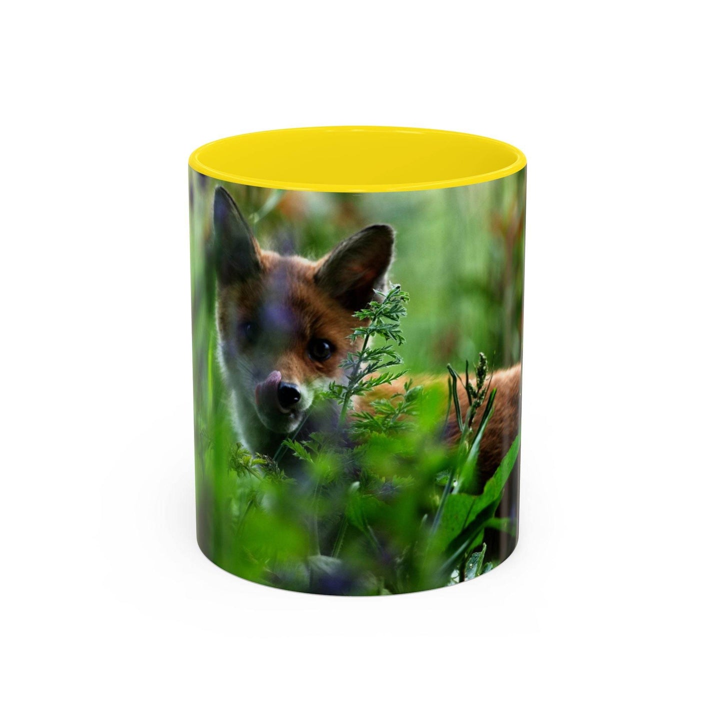 Fox-Inspired Accent Coffee Mug, Nature Lover Gift, Animal Mug, Wildlife Decor, - A Pretty Print